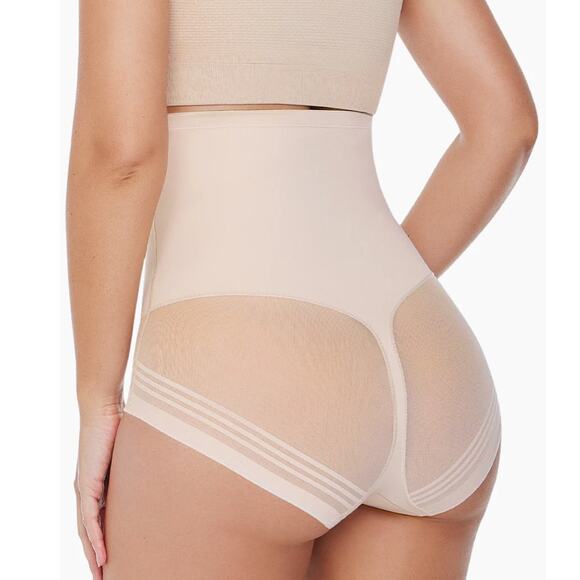 Brand New Curveez Women's Size XL Blush Pink High Waist Brief Flawless Underwear - Picture 2 of 8